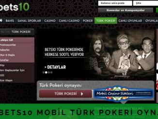 Bets10 mobil Türk pokeri
