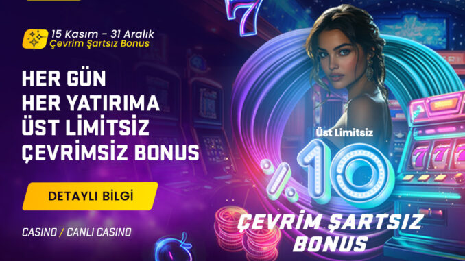 TrBet Casino Çevrimsiz Bonusları Kazan